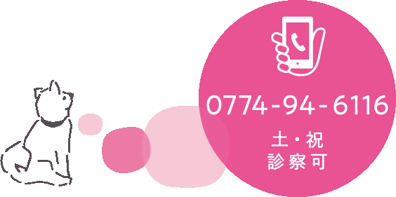 0774-94-6116 土・日・祝 診察可